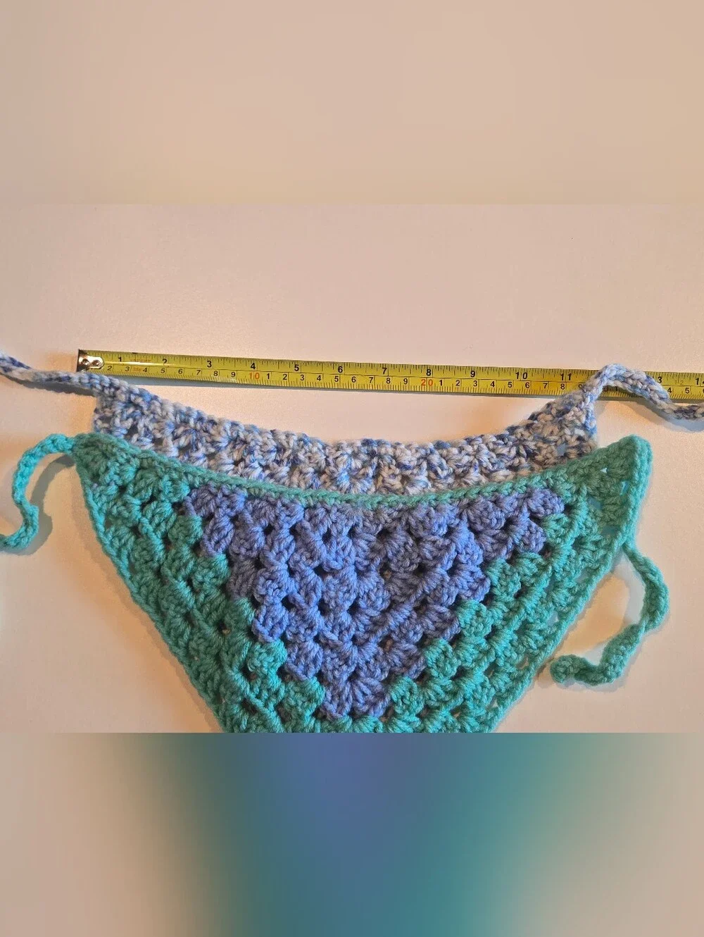 Handmade Crochet Hair Bandana 2pk - Blue & Teal Acrylic